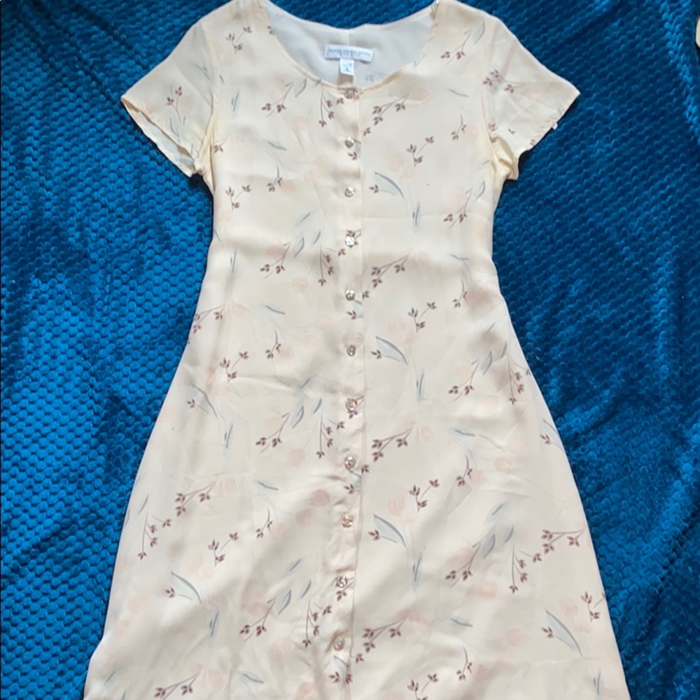 Silk Cream Dress